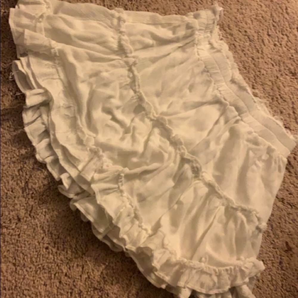 White Ruffle Skirt